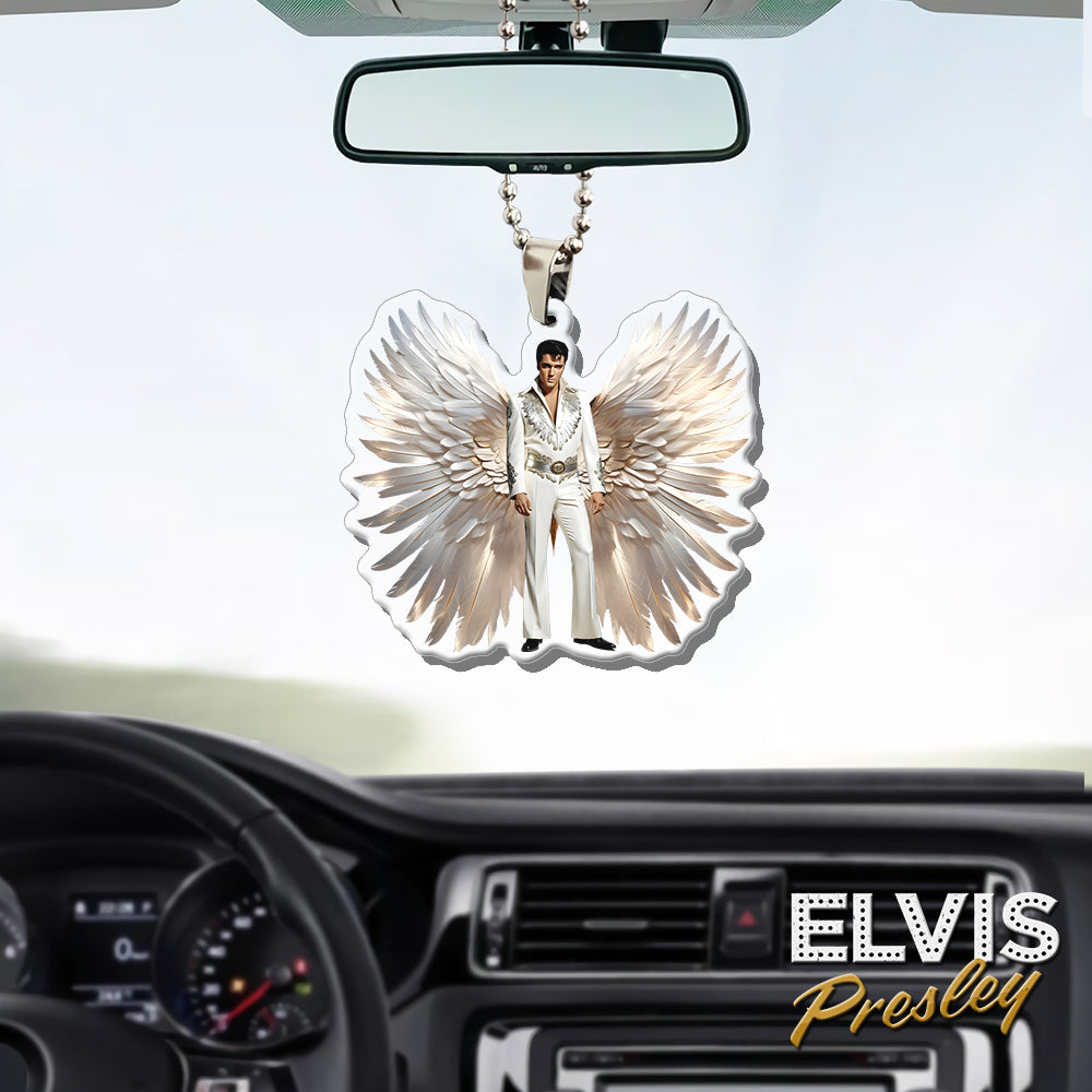 Elvis Presley Custom shape Clear 1-sided Acrylic Car Ornament – HOATT 5762