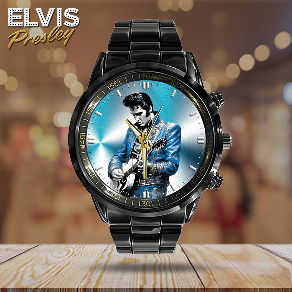 Elvis Presley Black Stainless Steel Watch – HOATT 5725