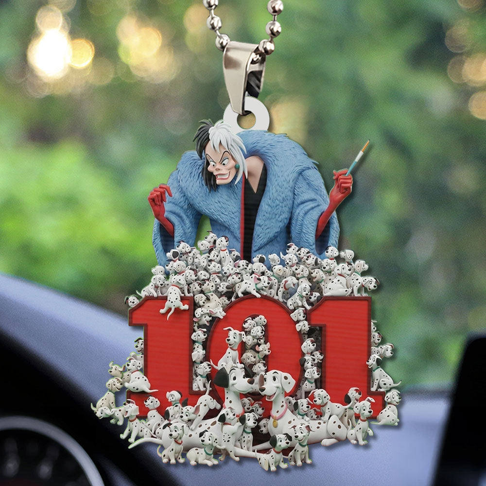101 Dalmatians 65th Anniversary Custom shape 2-sided Acrylic Car Ornament – TMTHU3132