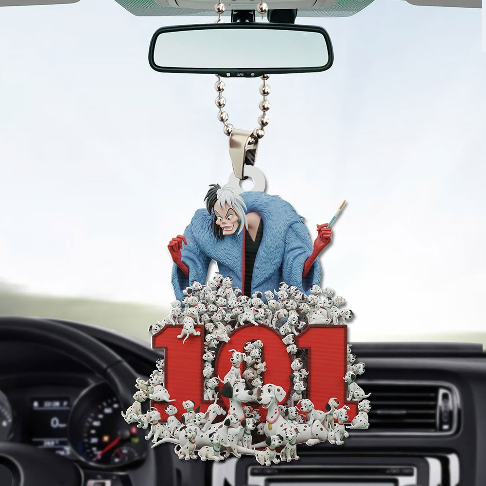 101 Dalmatians 65th Anniversary Custom shape 2-sided Acrylic Car Ornament – TMTHU3132