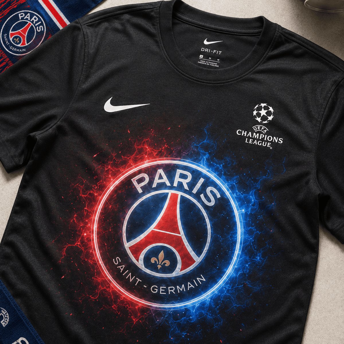 Paris Saint-Germain F.C. UEFA Champions League 2025/26 Champions T-Shirt