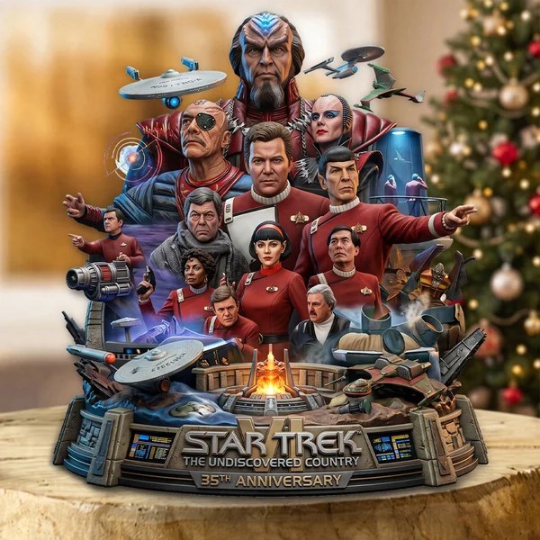 Star Trek VI: The Undiscovered Country 35th Anniversary Custom Shape Acrylic Plaque – TMTHU9941