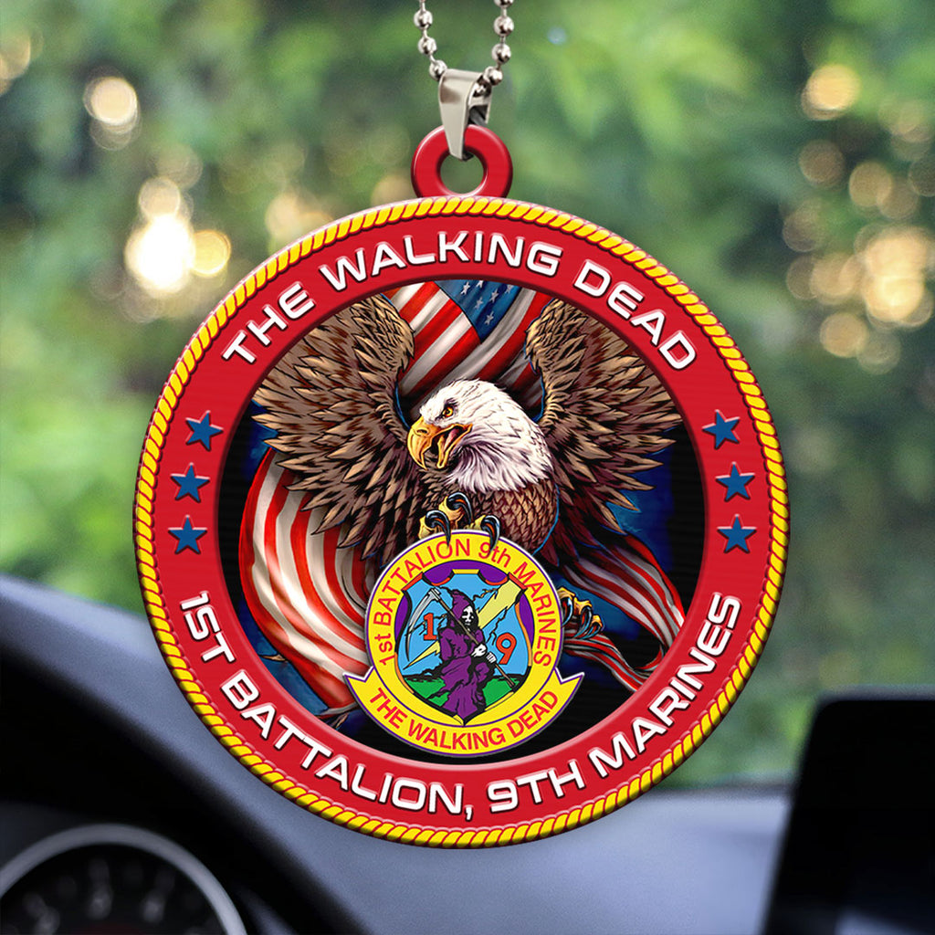 1st Battalion, 9th Marines Custom Shape 2-sided Acrylic Car Ornament – HOATT13249