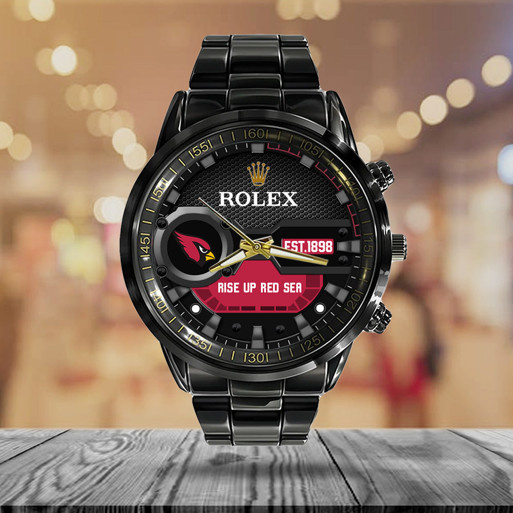 Arizona Cardinals x Rolex Black Stainless Steel Watch – MAITM13200