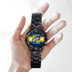 Ayrton Senna Black Stainless Steel Watch – HOATT 5683