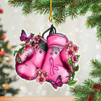 Breast Cancer Awareness Custom Shape Clear 1-Side Printed Acrylic Ornament – HOATT 6814