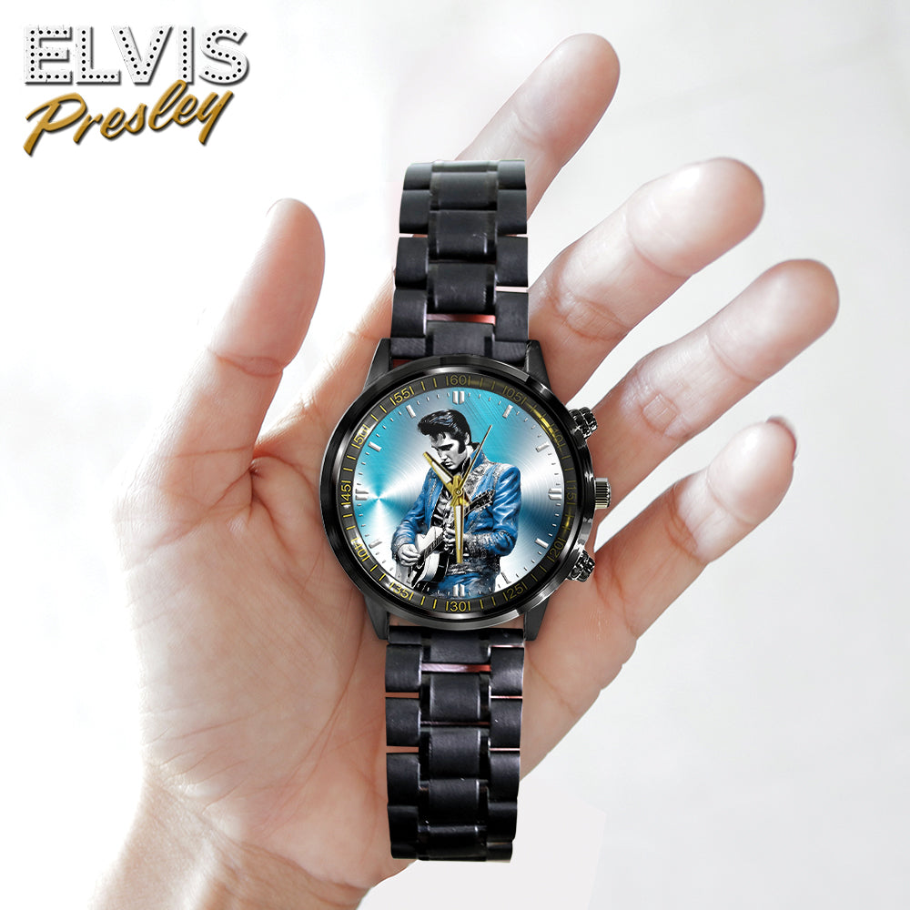 Elvis Presley Black Stainless Steel Watch – HOATT 5725