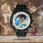 Elvis Presley Black Stainless Steel Watch – MAITM 7475
