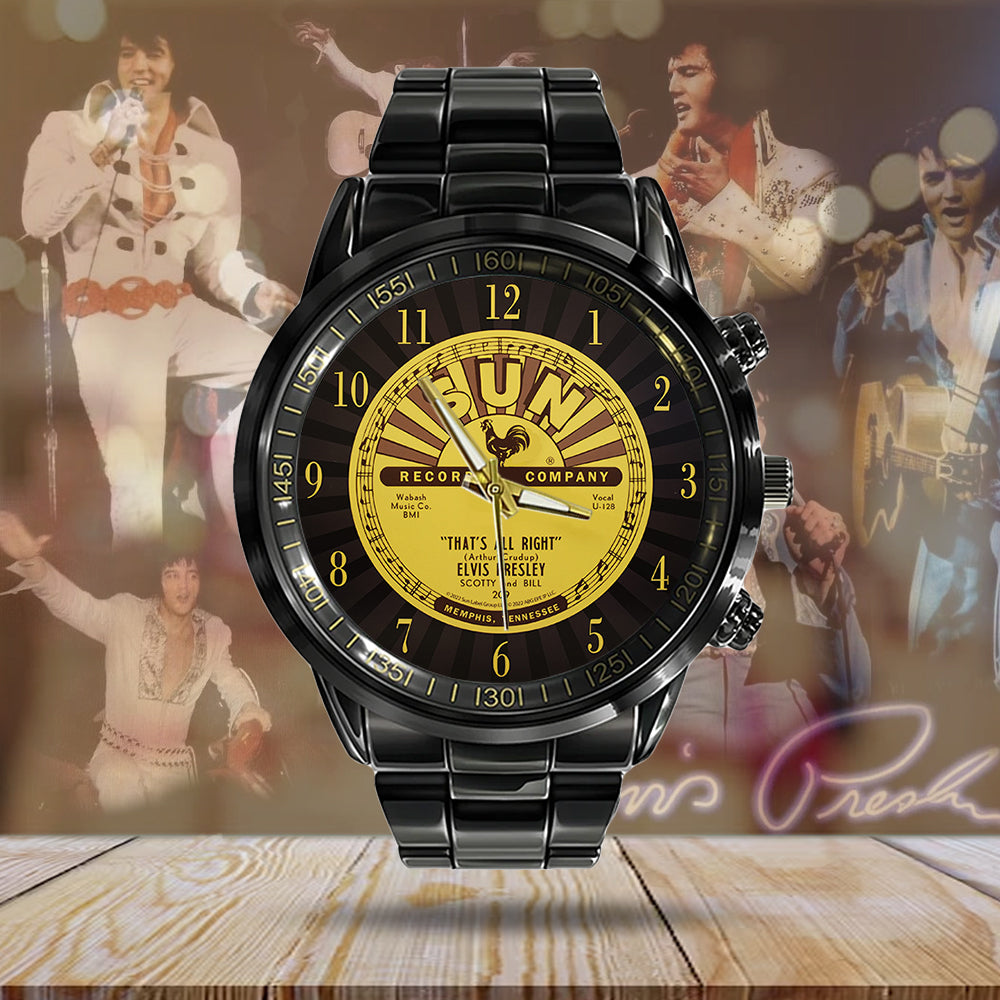 Elvis Presley Black Stainless Steel Watch – MAITM 7476
