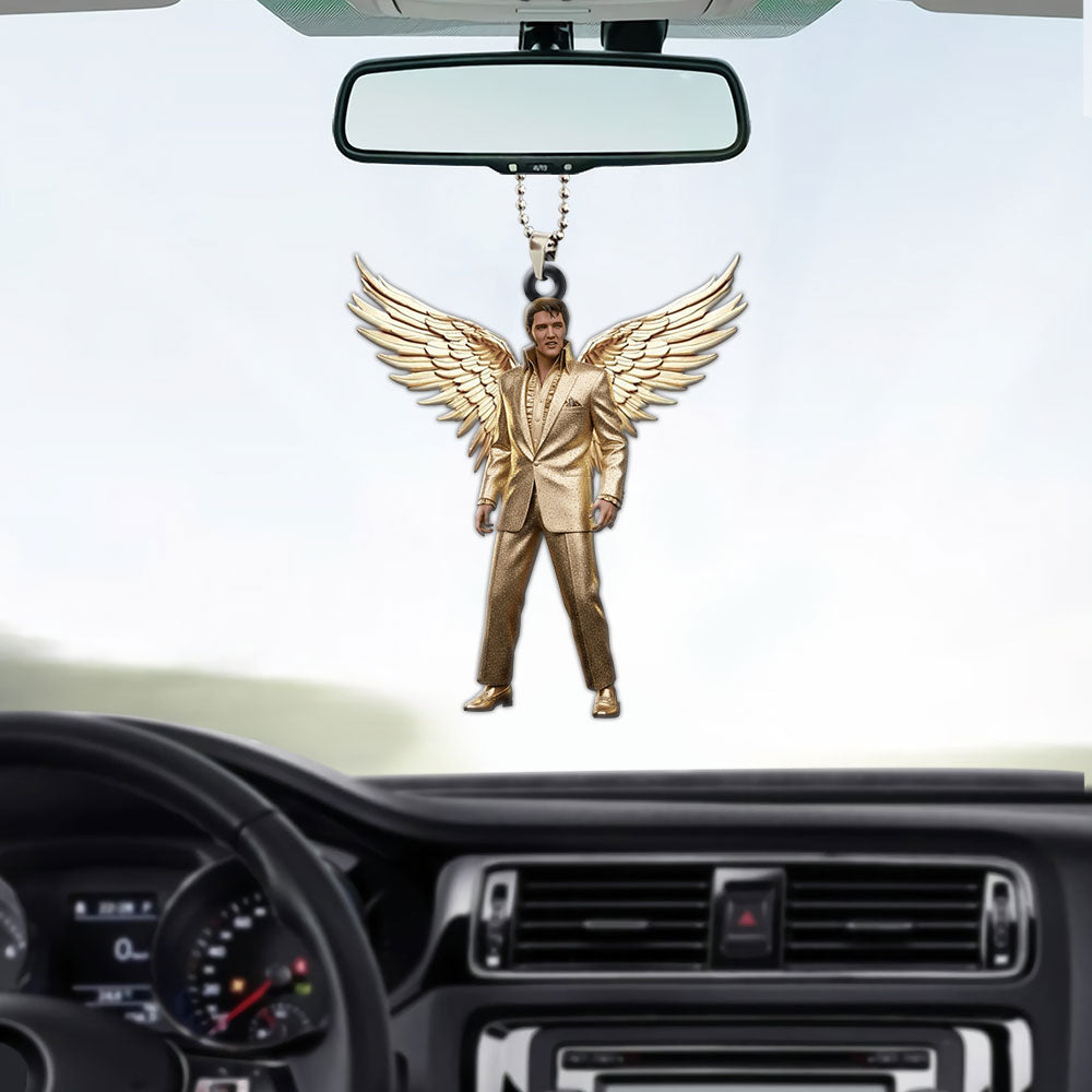 Elvis Presley Custom shape 2-sided Acrylic Car Ornament – MAITM12677