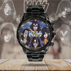 KISS Black Stainless Steel Watch – MAITM 7067