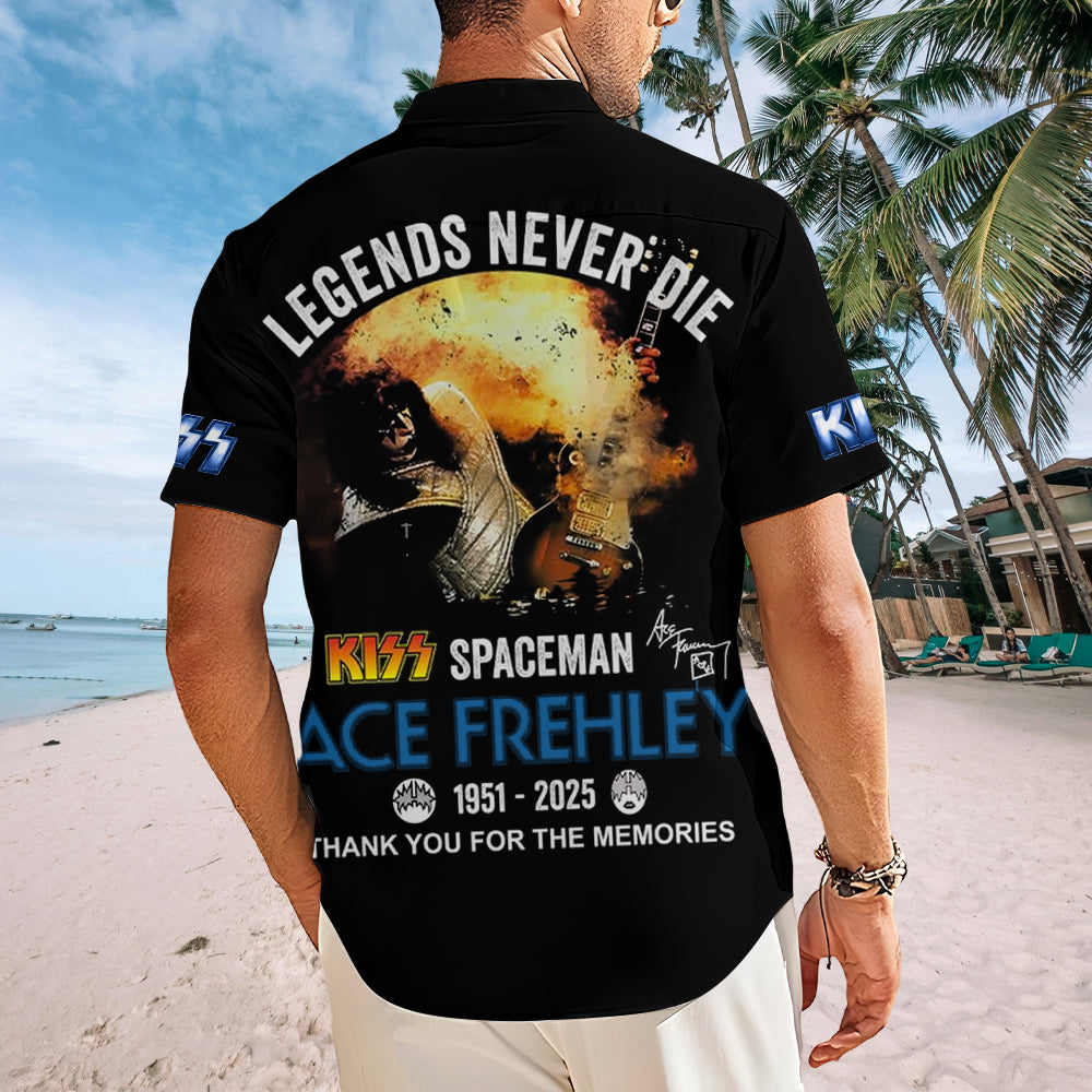 KISS x Ace Frehley Short Sleeve Button-Down Shirt – MAITM13461