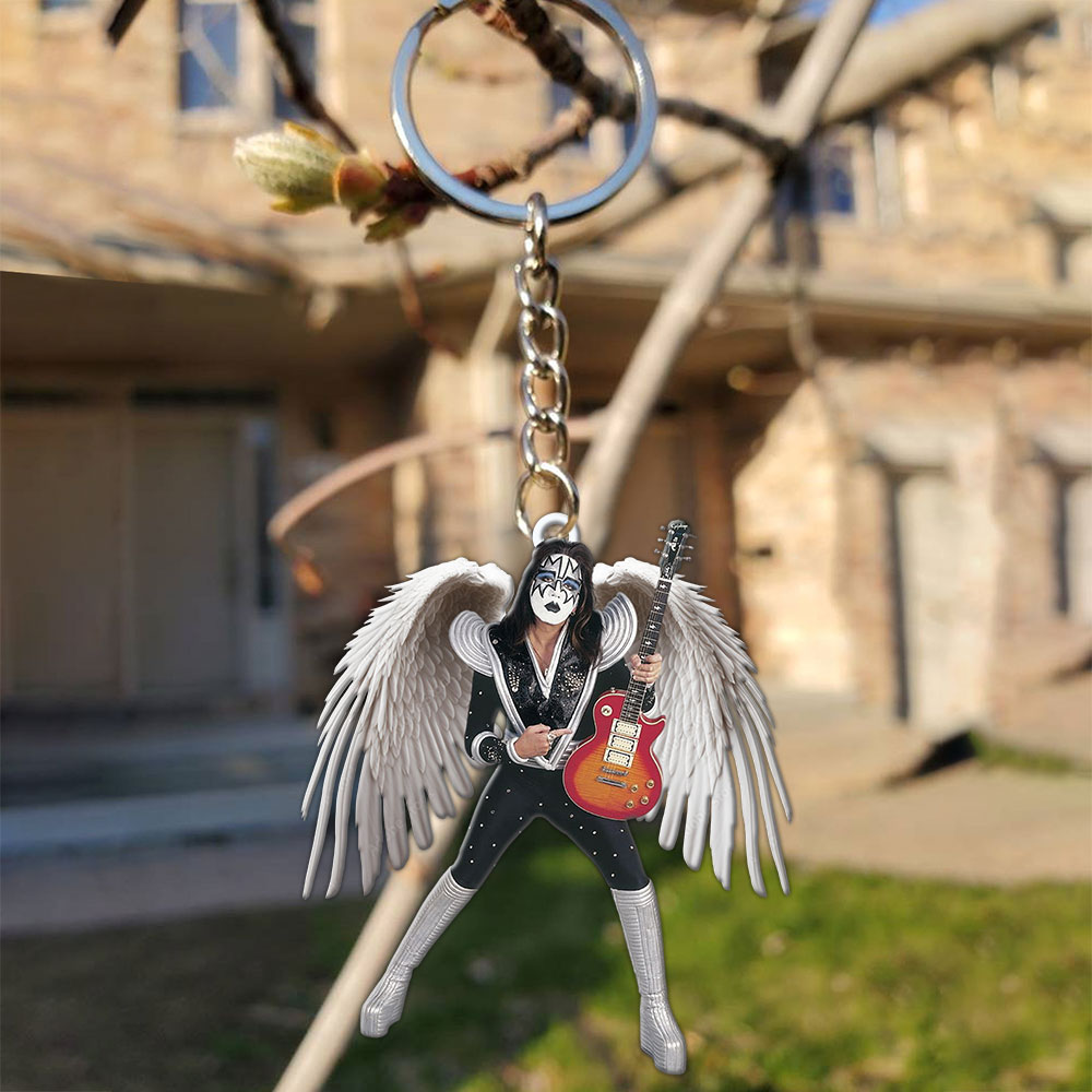 KISS x Ace Frehley Custom Shape 2-sided Keychain – MAITM13458