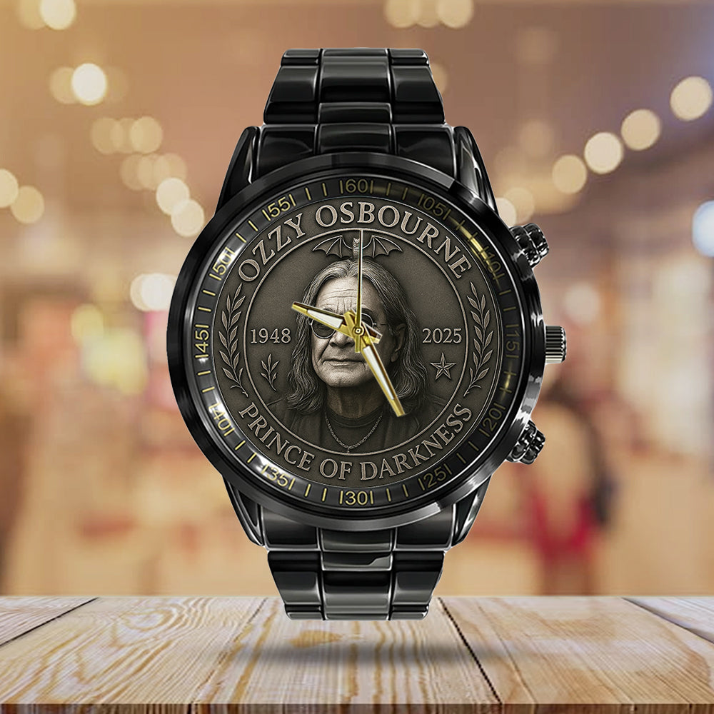 Ozzy Osbourne Black Stainless Steel Watch – MAITM 12254