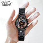 Pink Floy Black Stainless Steel Watch – HOATT 5385