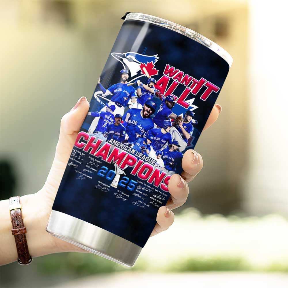 Toronto Blue Jays 2025 American League Champions Tumbler Cup – MAITM13612