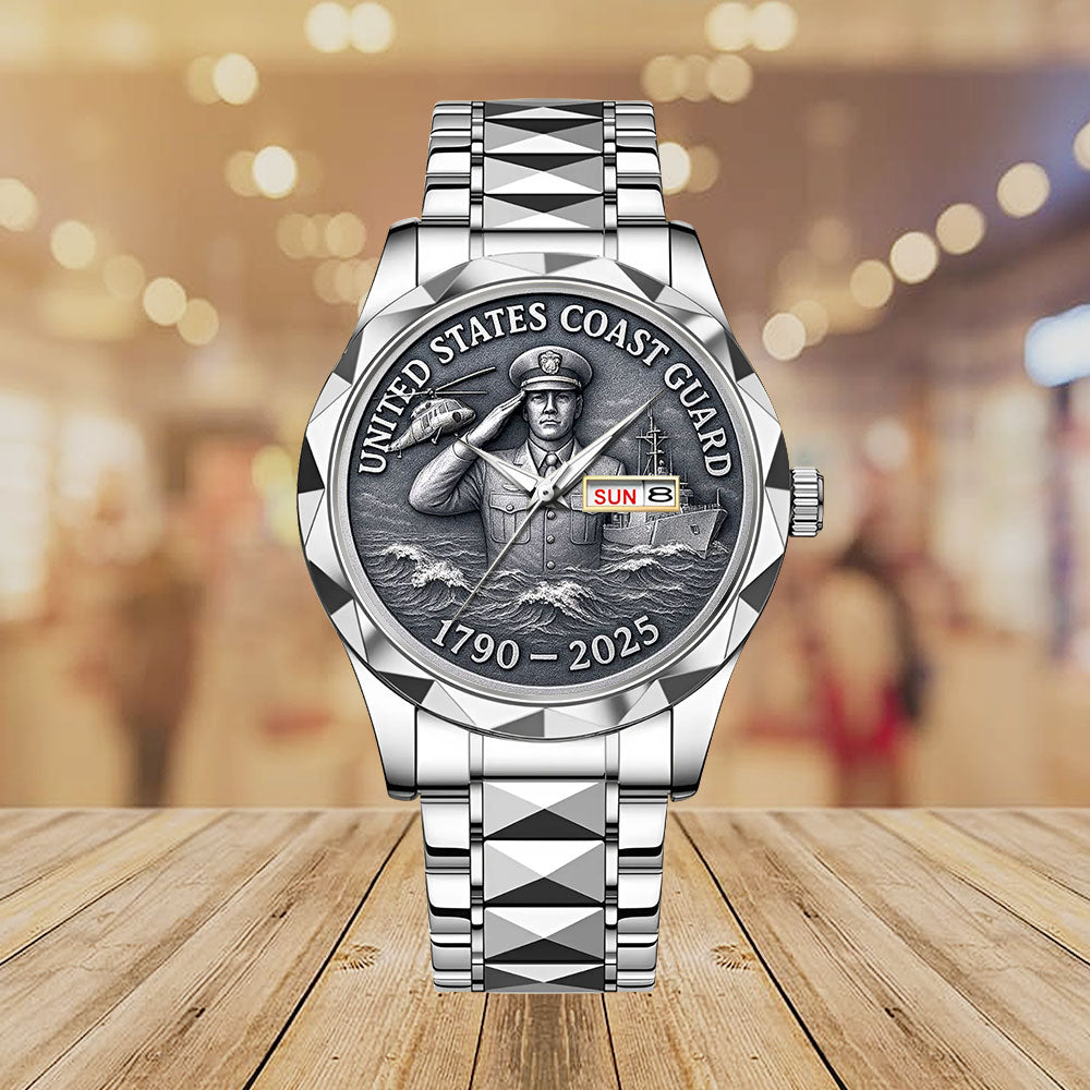 US Coast Guard 2025 Anniversary Alloy Luxury Quartz Watch – MAITM12902