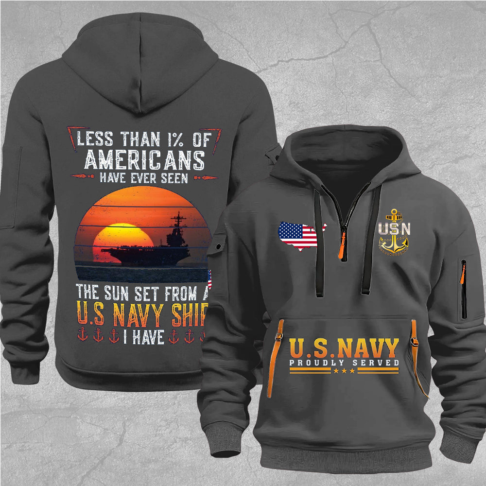 US Navy 2D Quarter Zip Hoodie – MAITM12710