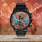 AC/DC Black Stainless Steel Watch – GNE 1005