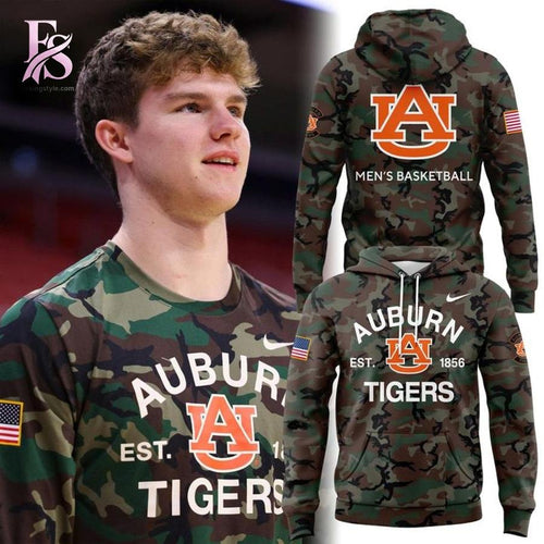 2025 Auburn Tigers Basketball Military Appreciation Hoodie