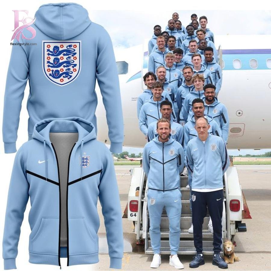 2026 England Football Zip Hoodie