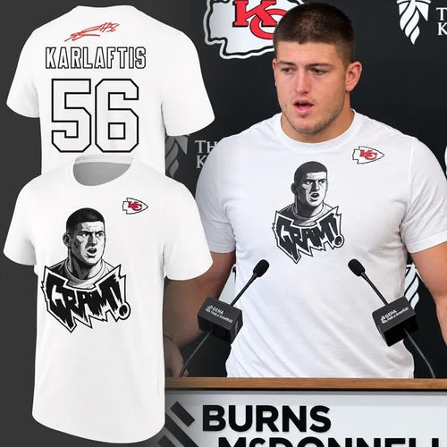 2026 George Karlaftis Kansas City Chiefs Signatures T-Shirt