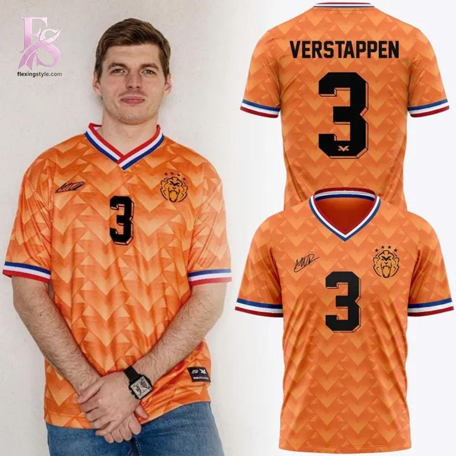 2026 Max Verstappen x Netherlands Football Shirt