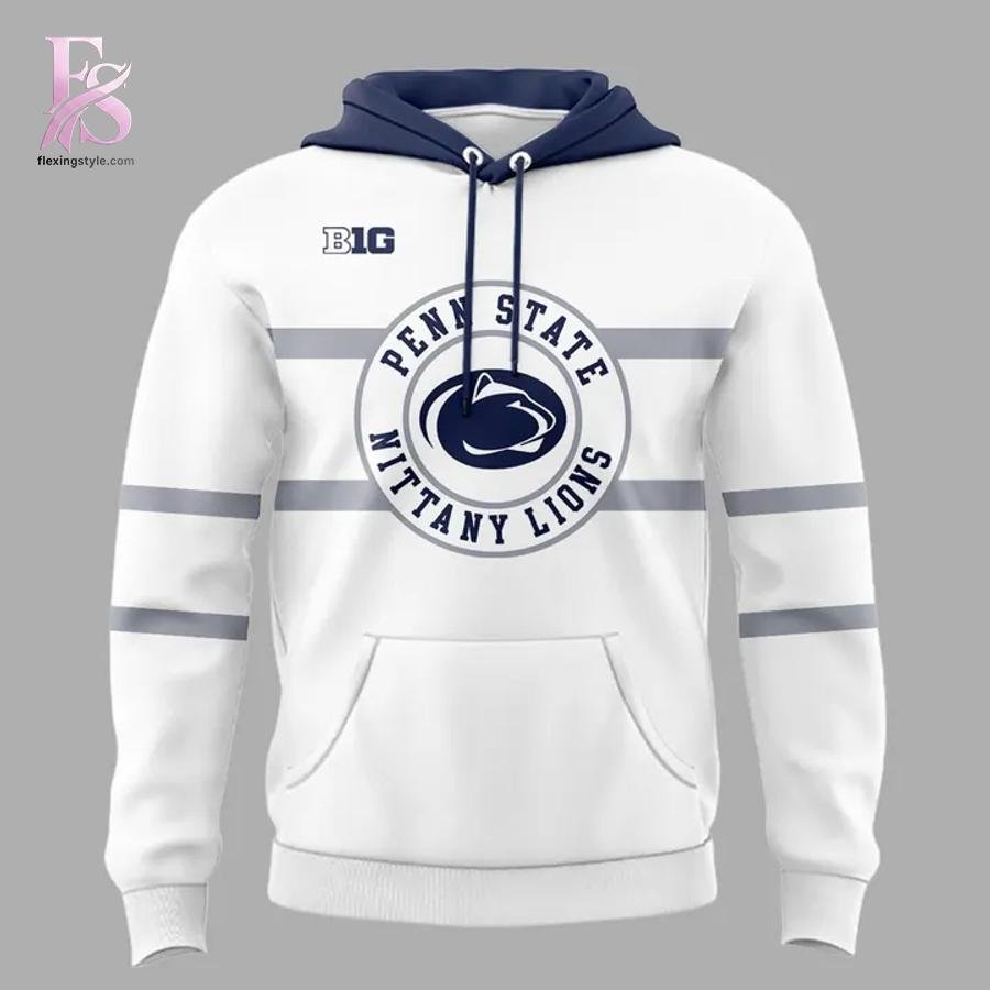 2026 Penn State Nittany Lions Hockey White Uniform Hoodie