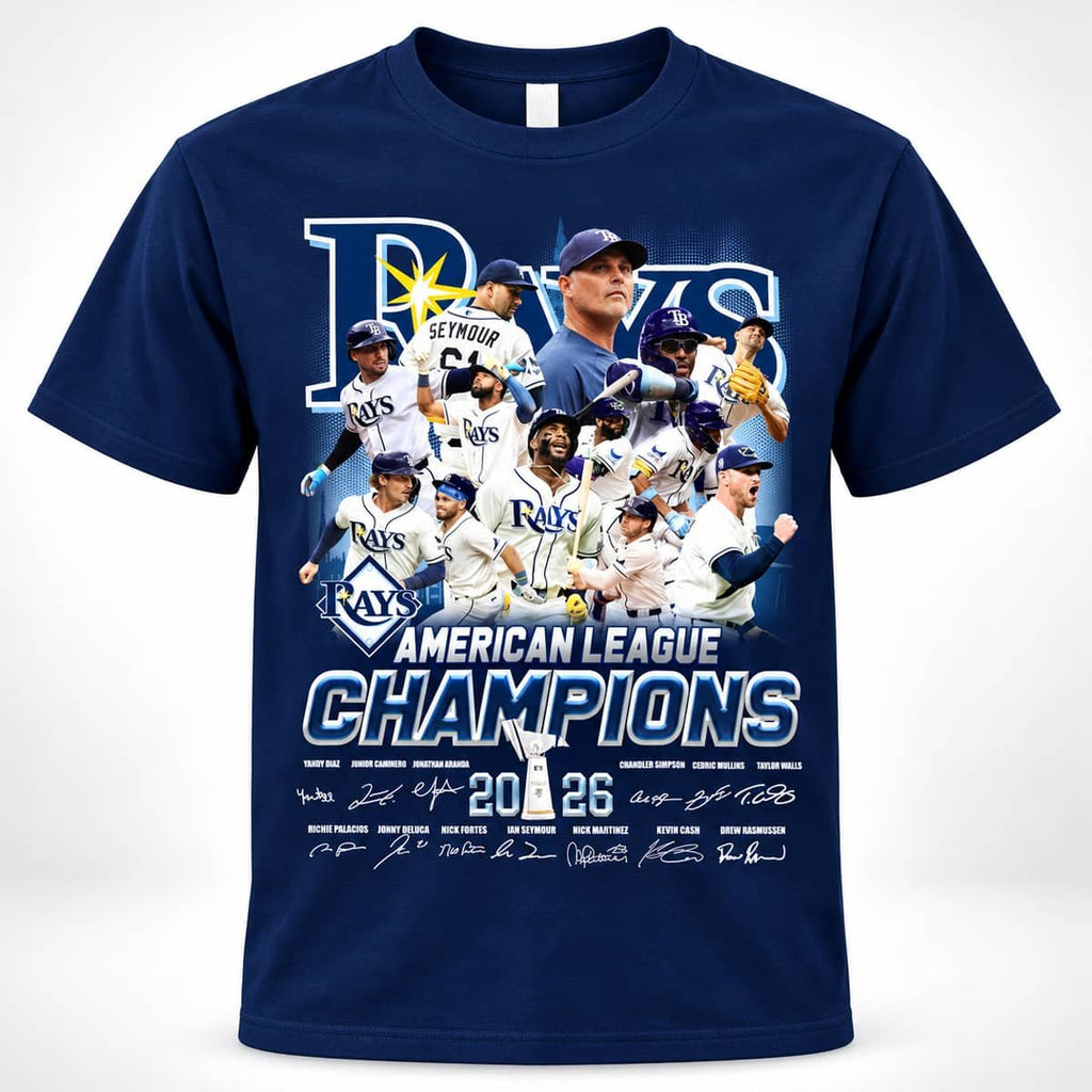 2026 TB Rays American League Champions Signature Shirt