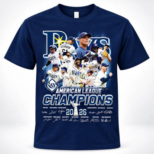 2026 TB Rays American League Champions Signature Shirt