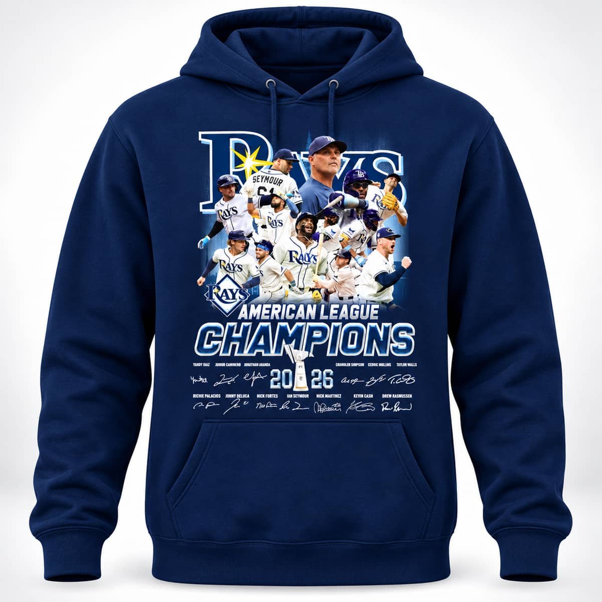 2026 TB Rays American League Champions Signature Shirt