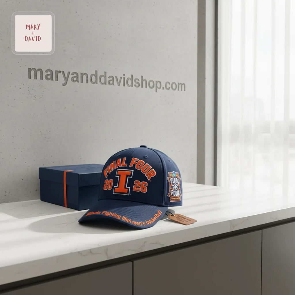 2026 Final Four Fighting Illini Men’s Basketball Embroidered Baseball Cap