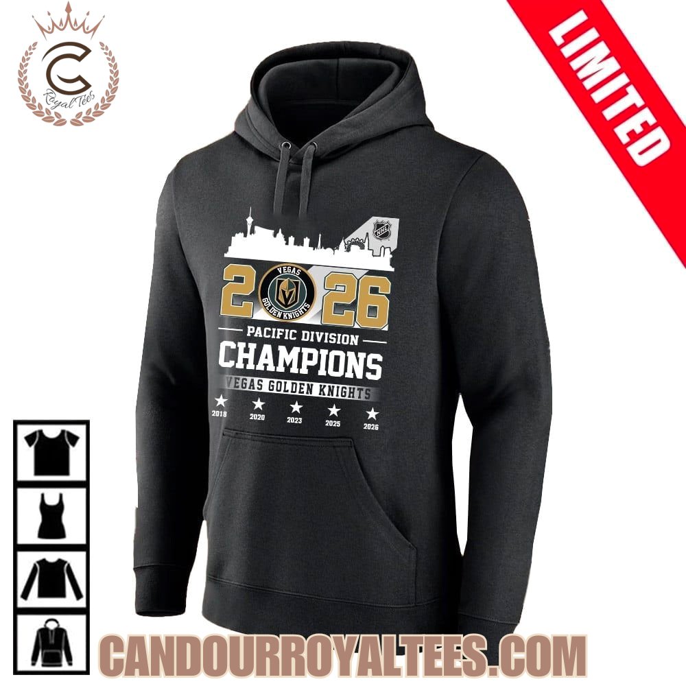 2026 Pacific Division Champions Vegas Golden Knights T-Shirt
