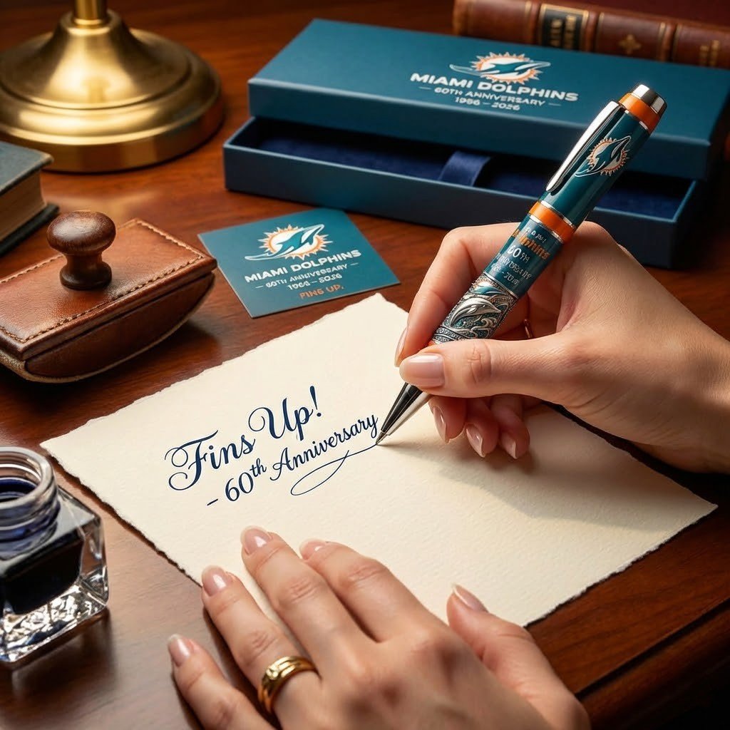 Miami Dolphins 60th Anniversary 1966-2026 Pen