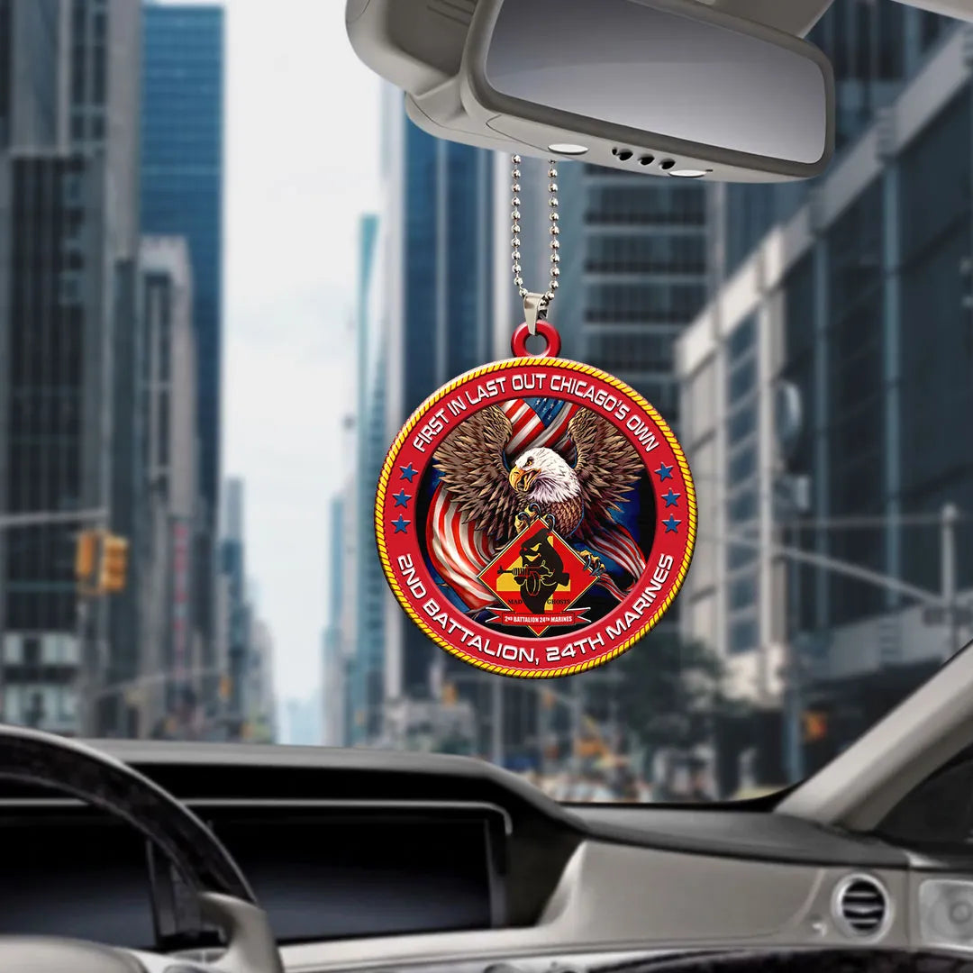 2nd Battalion, 24th Marines Custom Shape 2-sided Acrylic Car Ornament – HOATT13254