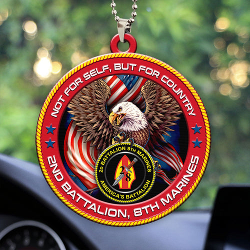 2nd Battalion, 8th Marines Custom Shape 2-sided Acrylic Car Ornament – HOATT13257