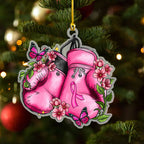 Breast Cancer Awareness Custom Shape Clear 1-Side Printed Acrylic Ornament – HOATT 6814