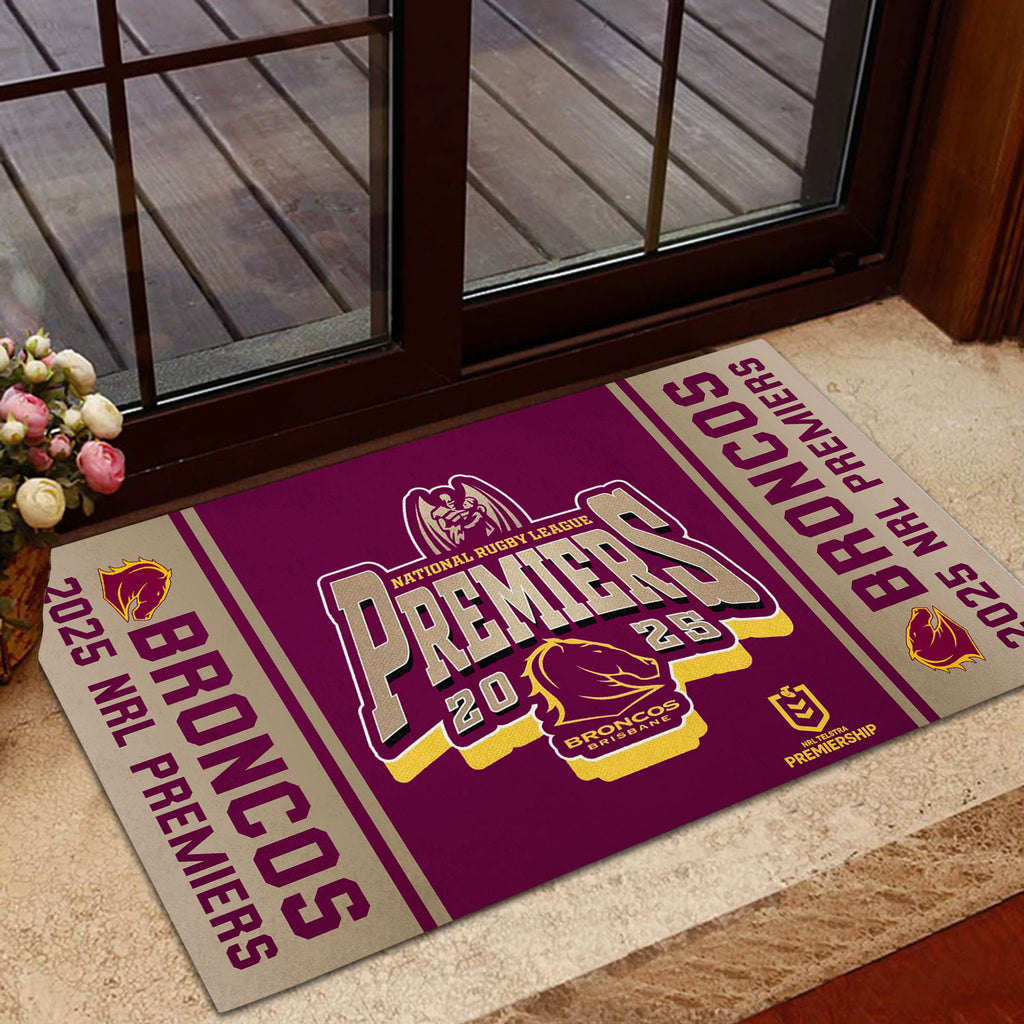 Brisbane Broncos 2025 Premiers Doormat – MAITM13259