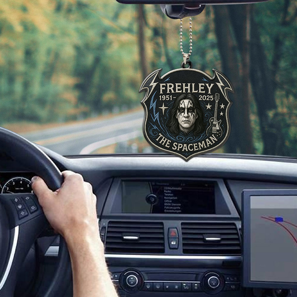 KISS x Ace Frehley Custom shape 2-sided Acrylic Car Ornament – MAITM13469