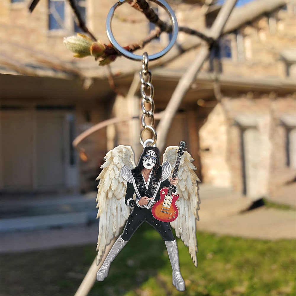 KISS x Ace Frehley Custom Shape 2-sided Keychain – MAITM13491