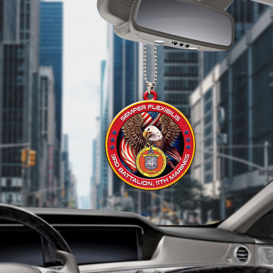 3rd Battalion, 11th Marines Custom Shape 2-sided Acrylic Car Ornament – HOATT13261