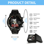 AC/DC x Angus Young Black Stainless Steel Watch – GNE 960