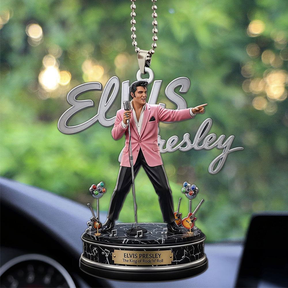 Elvis Presley Custom Shape 1-sided Acrylic Car Ornament – MAITM12623