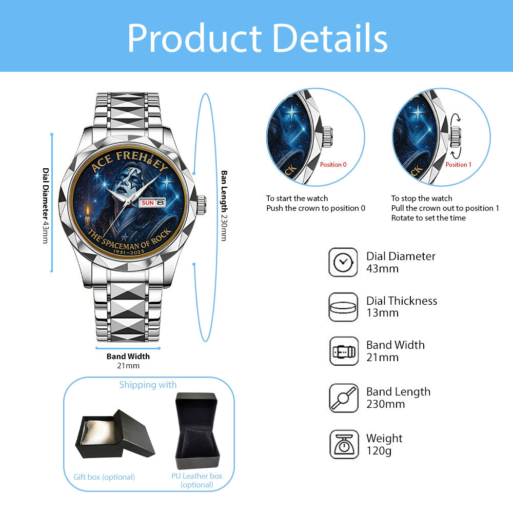 KISS x Ace Frehley Alloy Luxury Quartz Watch – MAITM13471