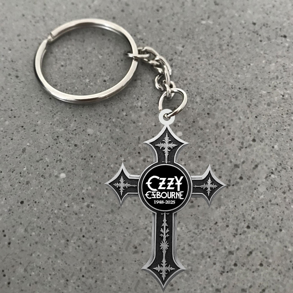 Ozzy Osbourne Custom Shape 2-sided Keychain – MAITM 12482