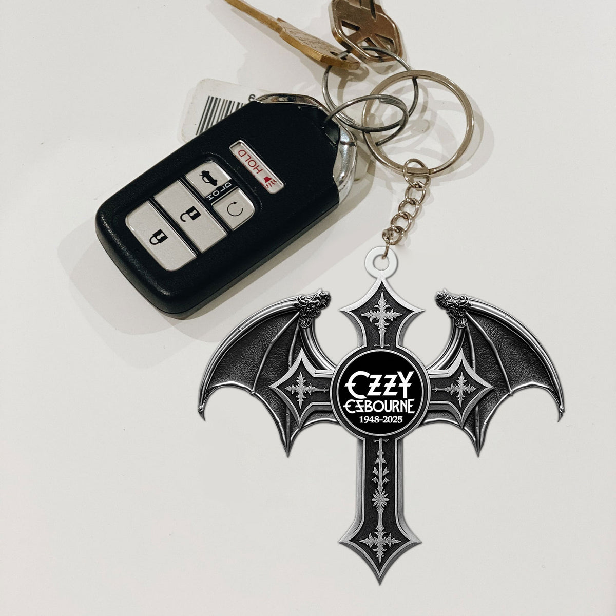 Ozzy Osbourne Custom Shape 2-sided Keychain – MAITM 12553