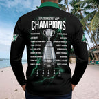 Saskatchewan Roughriders 2025 Grey Cup Champions Zip Polo Shirt – TMTHU2417
