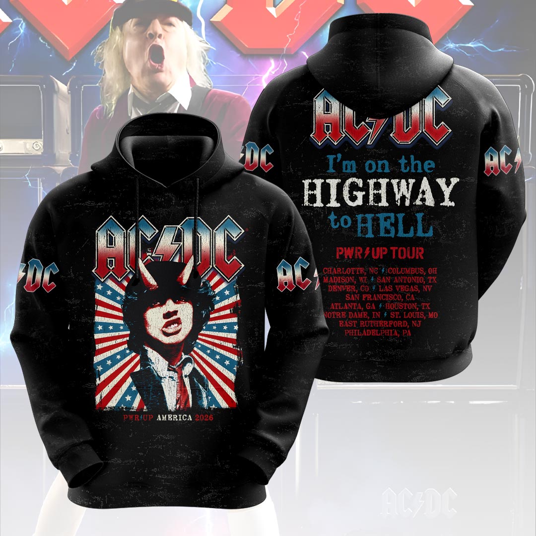 AC/DC World Tour 2026 3D Apparel – HOATT20095