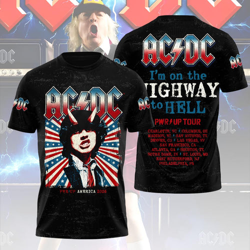AC/DC World Tour 2026 3D Apparel – HOATT20095