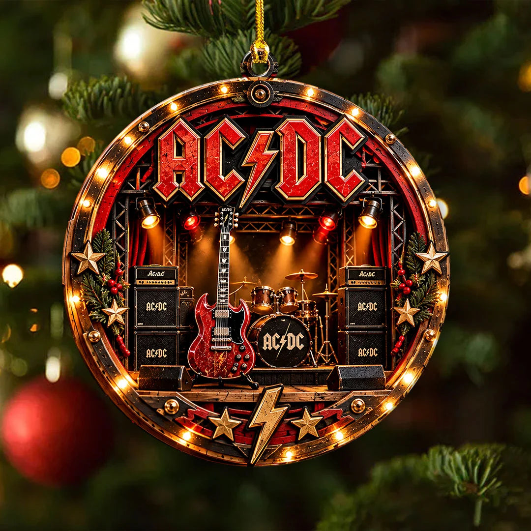 AC/DC Custom Shape 2-side Printed Acrylic Ornament – GNE8808